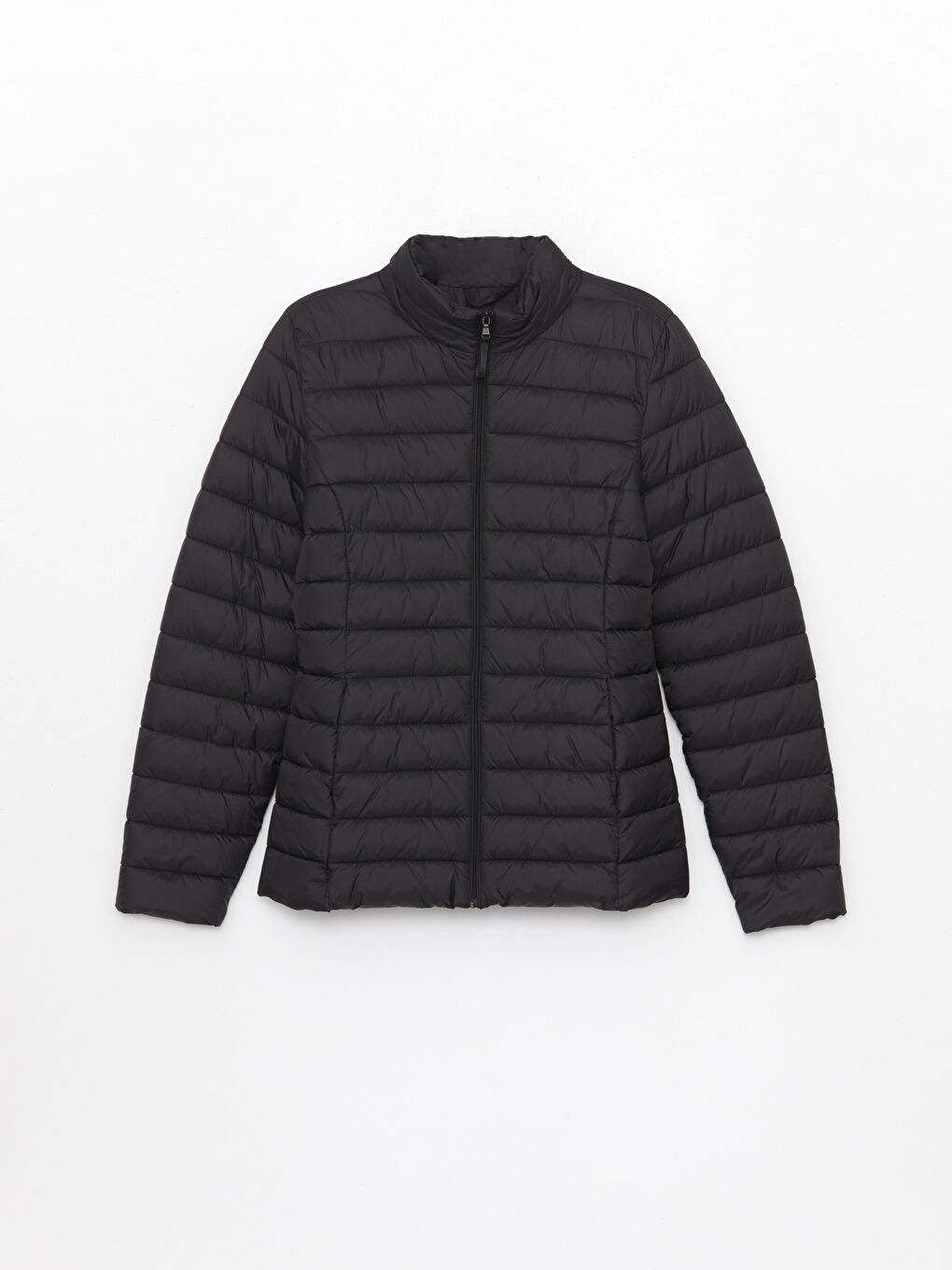 Funnel Neck Women's Puffer Coat-6