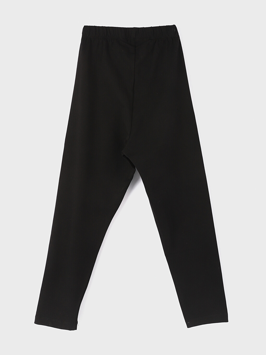 Women's Elasticated Waist Plain Base Layer Leggings-1