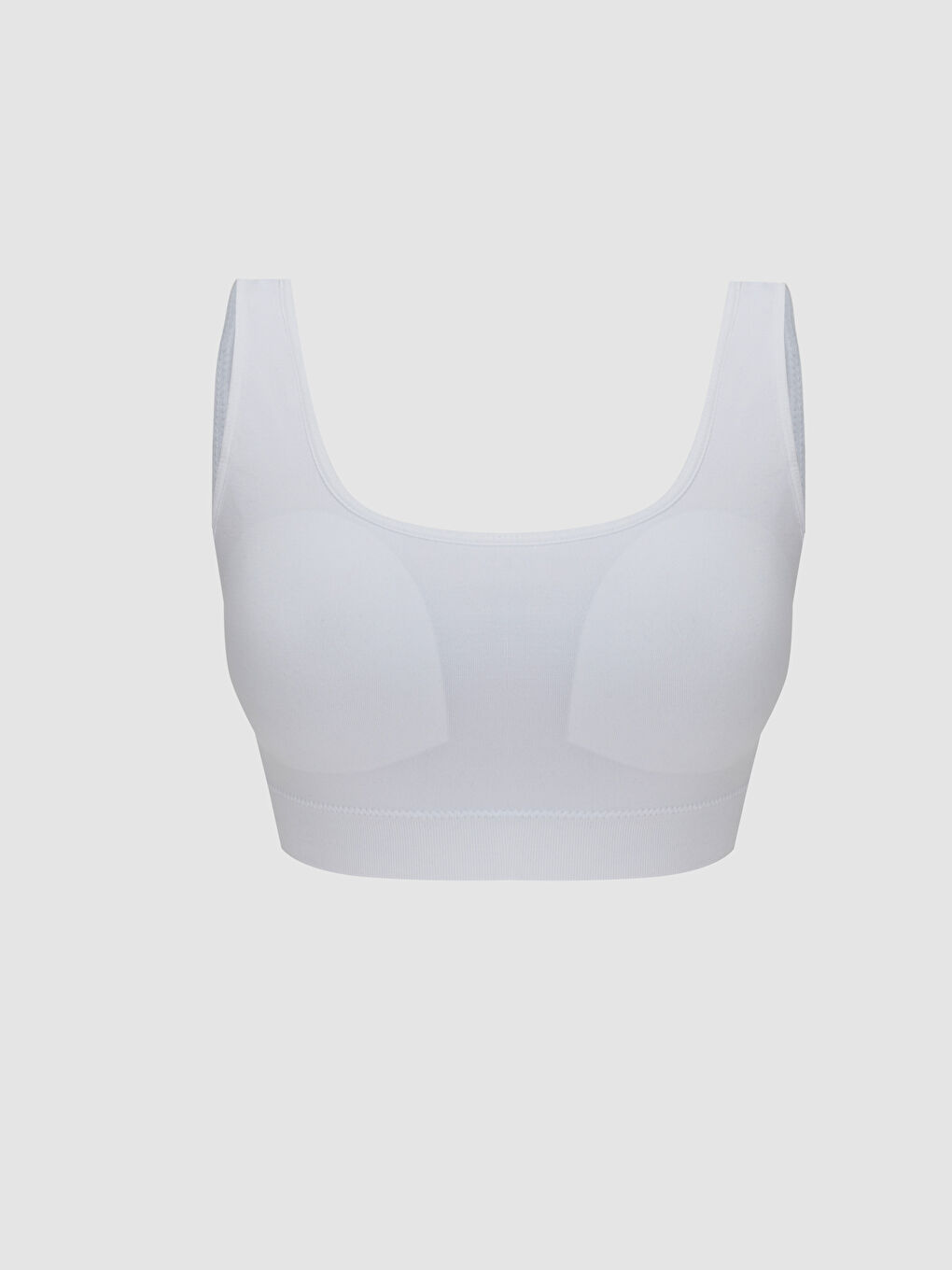 Non-Wired Non-Padded Plain Seamless Sports Bra