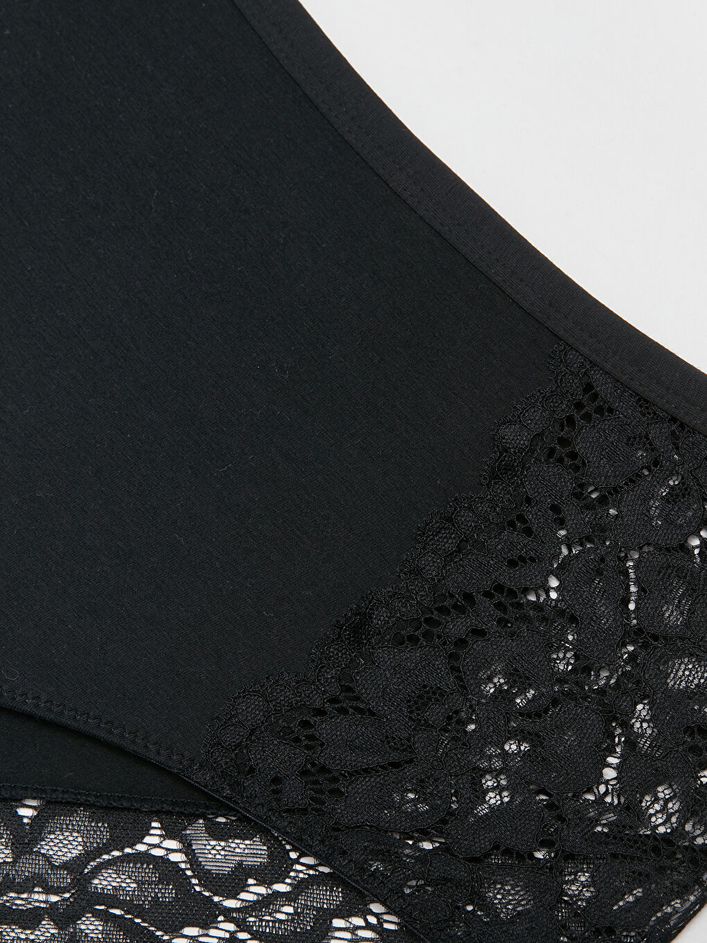 High waist Lace Detailed Classic Briefs-2
