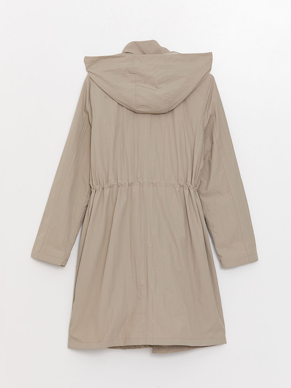 Women's Hooded Plain Raincoat-6