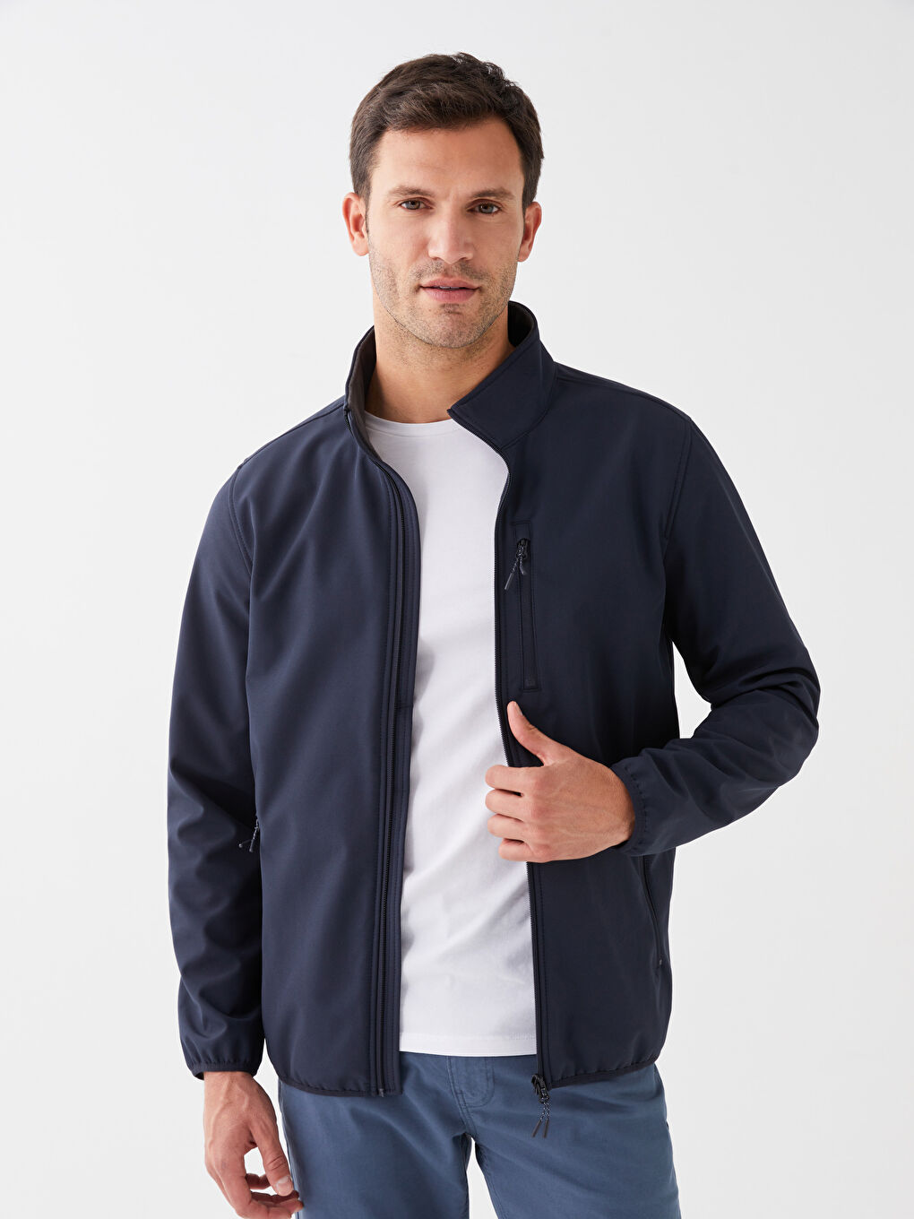 Куртка мужская с воротником стойкой-3