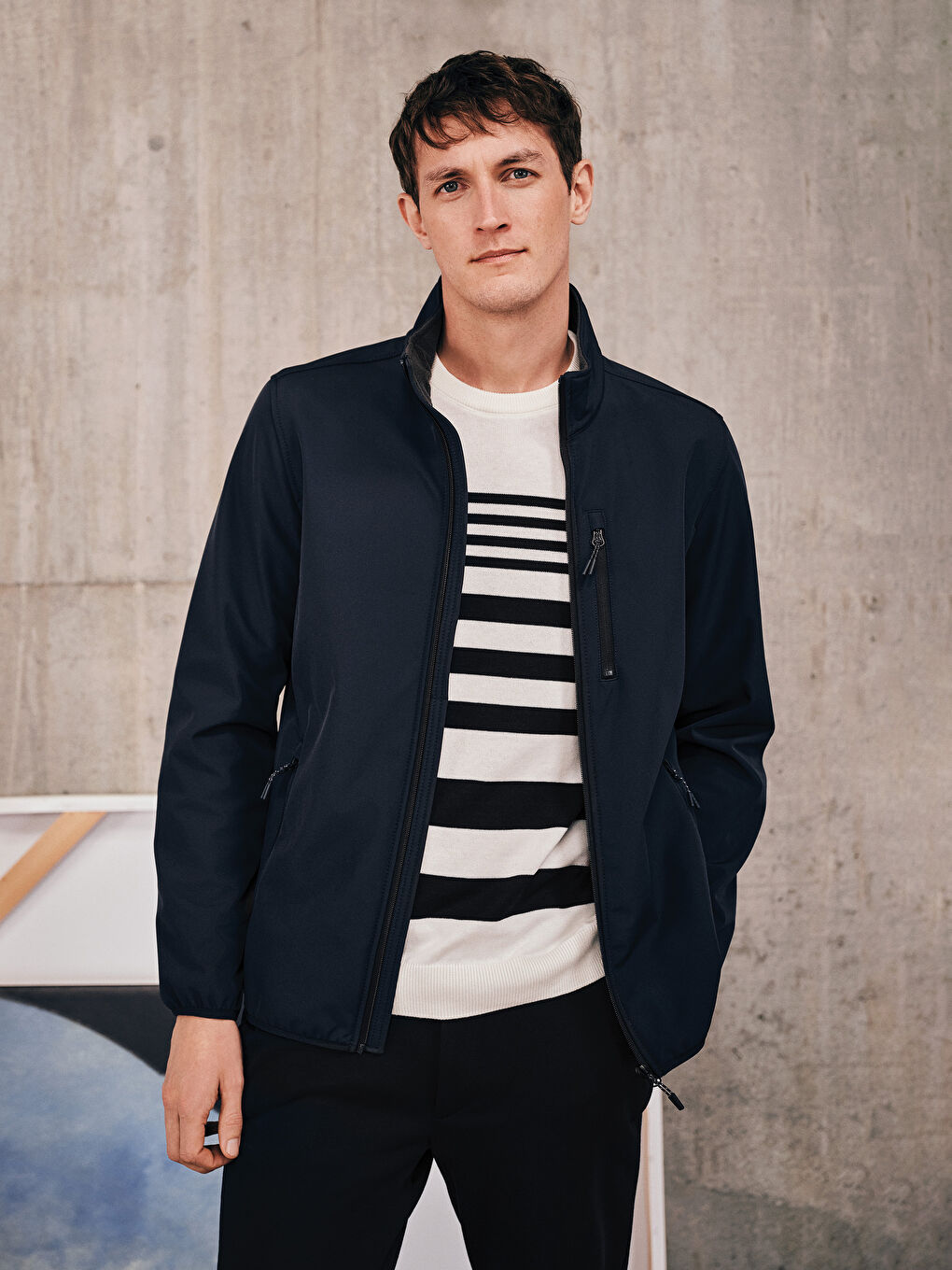 Куртка мужская с воротником стойкой-1