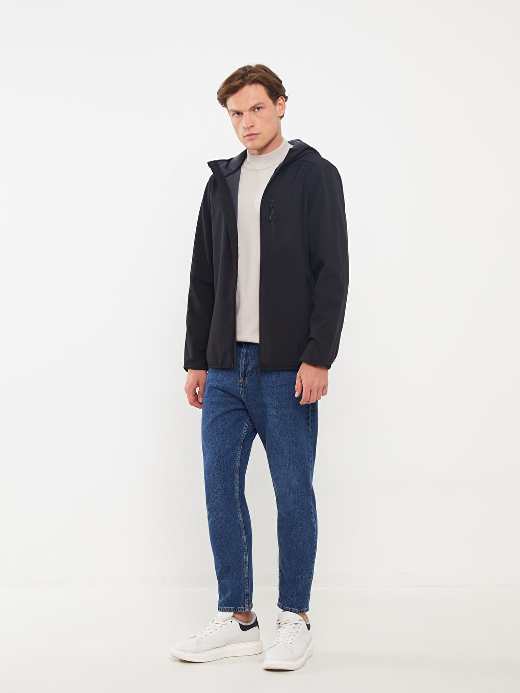 Standard Fit Hooded Men's Coat-2