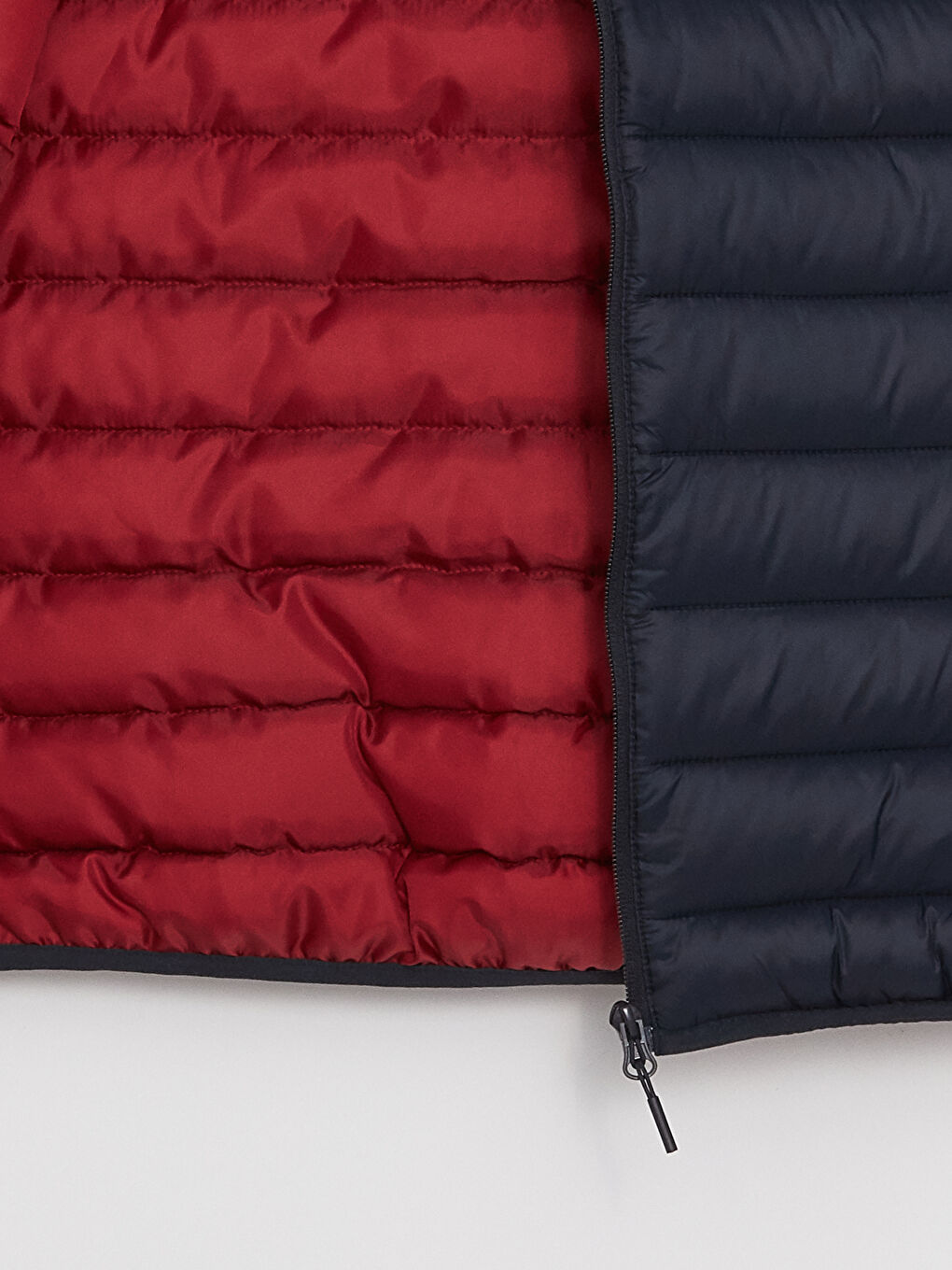 Lacivert Standart Kalıp Dik Yaka Erkek Şişme Yelek-8