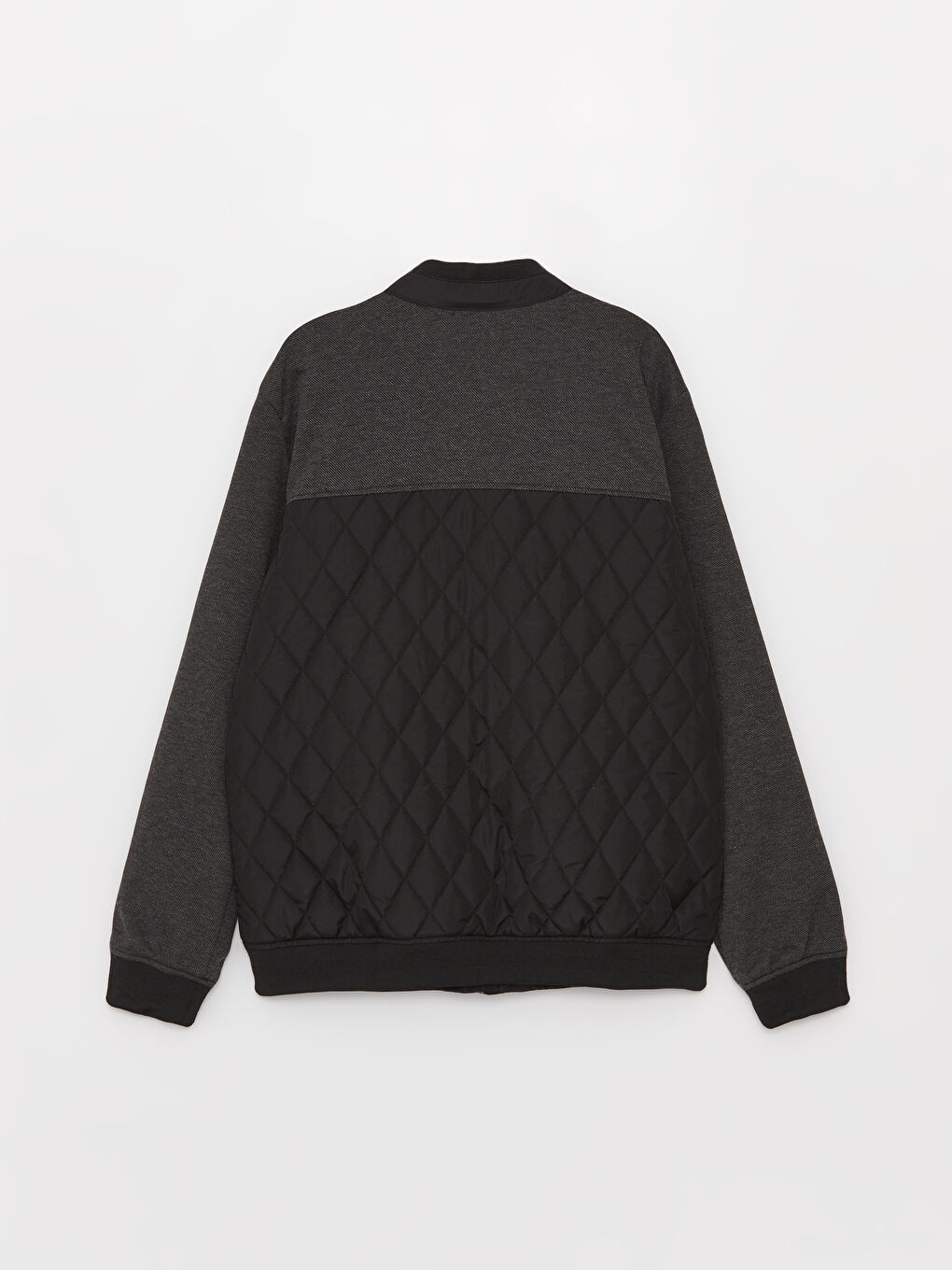 Antrasit Standart Kalıp Dik Yaka Erkek Mont-6