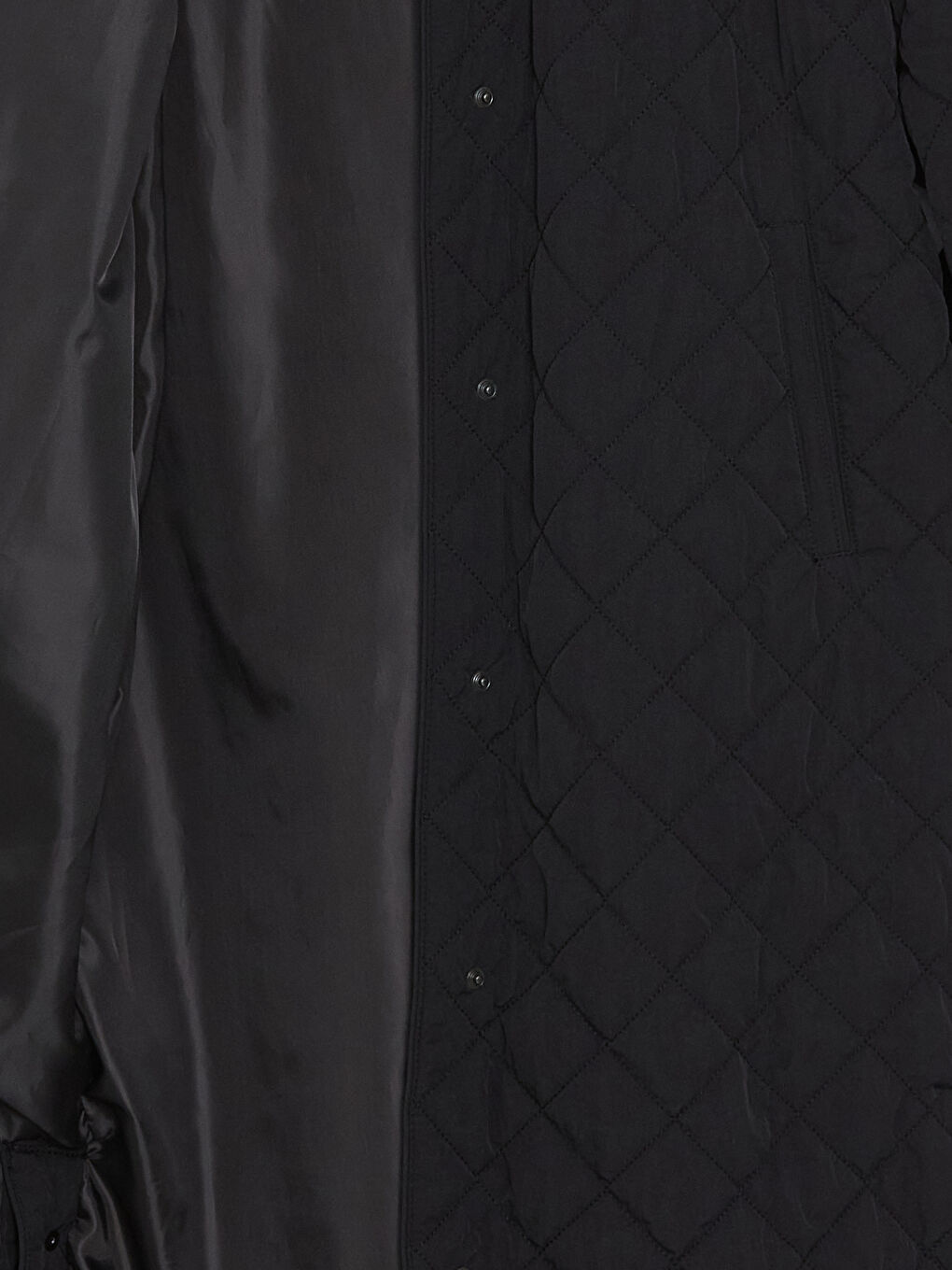 Siyah Kapüşonlu Kapitone Oversize Kadın Şişme Mont-8