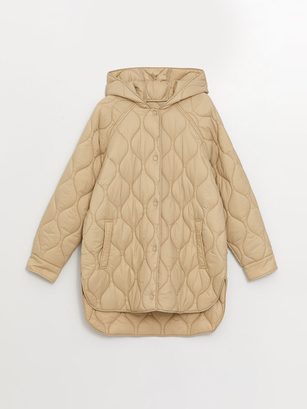 Geacă Matlasată pentru Femei cu Glugă, Model Propriu, Mânecă Lungă, Grosime Medie-6