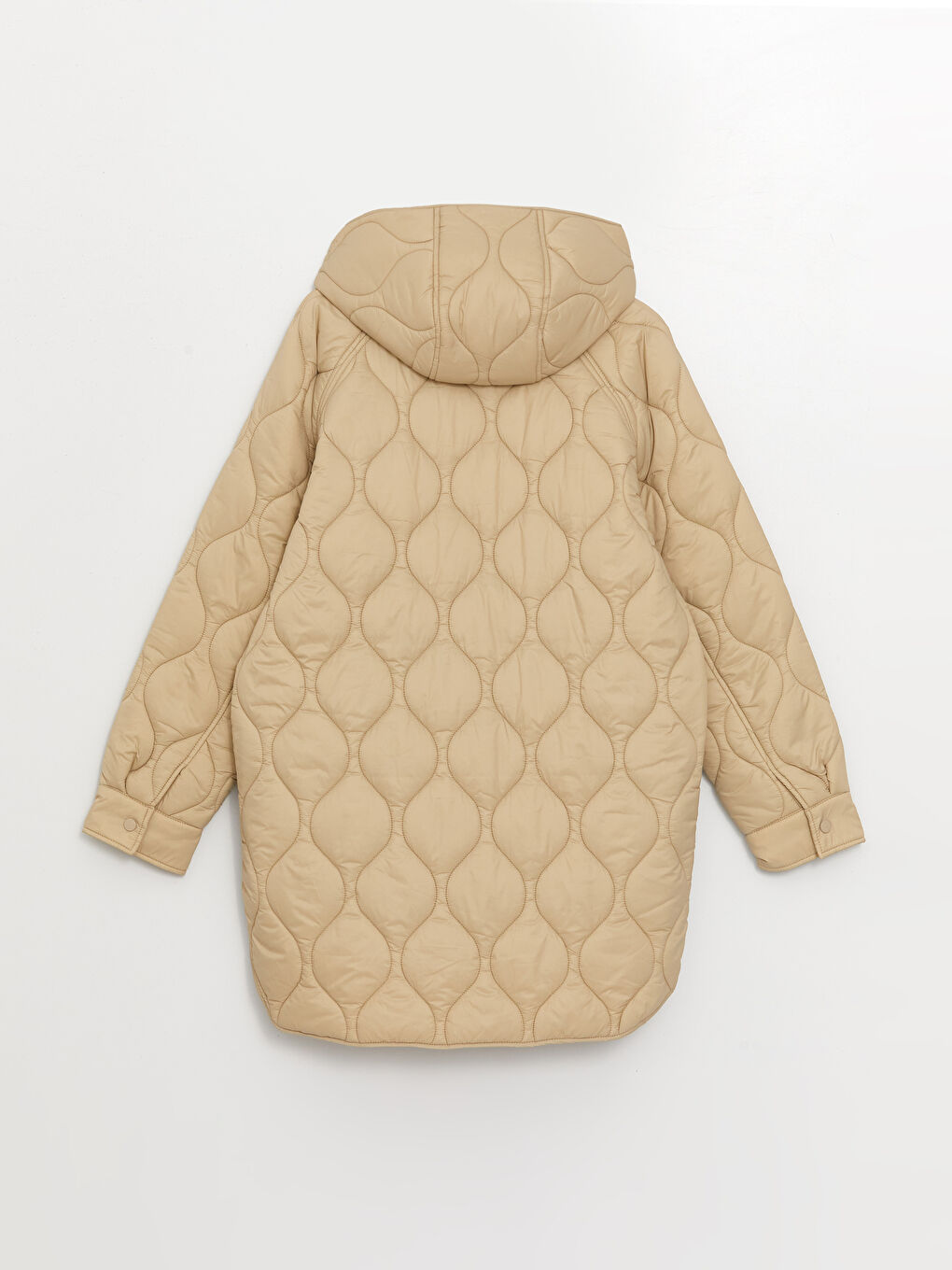 Geacă Matlasată pentru Femei cu Glugă, Model Propriu, Mânecă Lungă, Grosime Medie-7