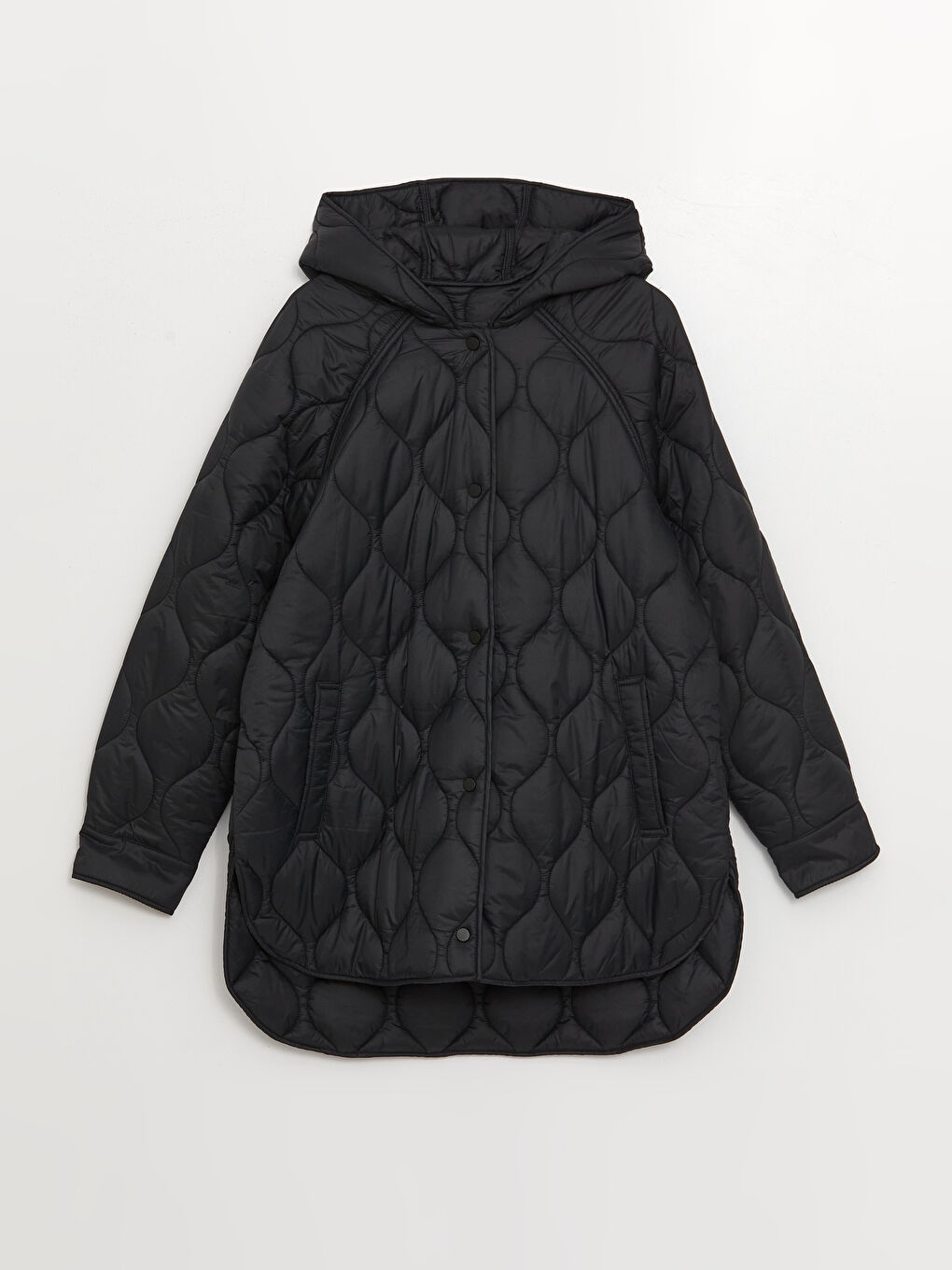 Geacă Matlasată pentru Femei cu Glugă, Model Propriu, Mânecă Lungă, Grosime Medie-6