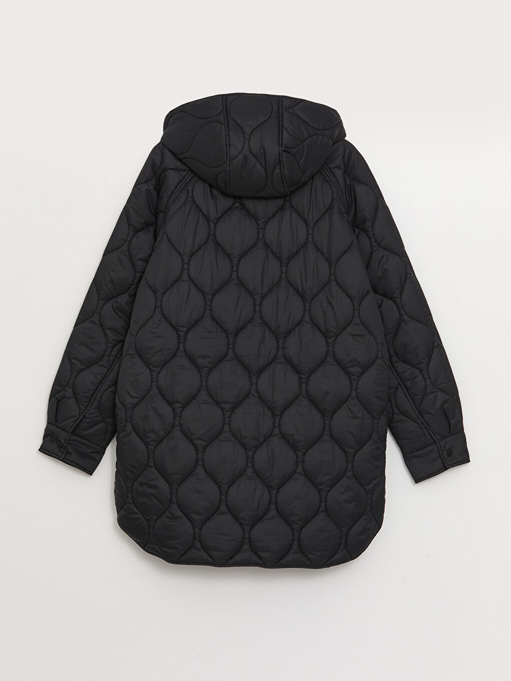 Geacă Matlasată pentru Femei cu Glugă, Model Propriu, Mânecă Lungă, Grosime Medie-7