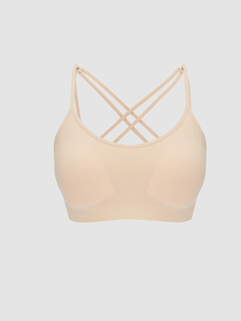 Non-Wired Non-Padded Plain Seamless Sports Bra