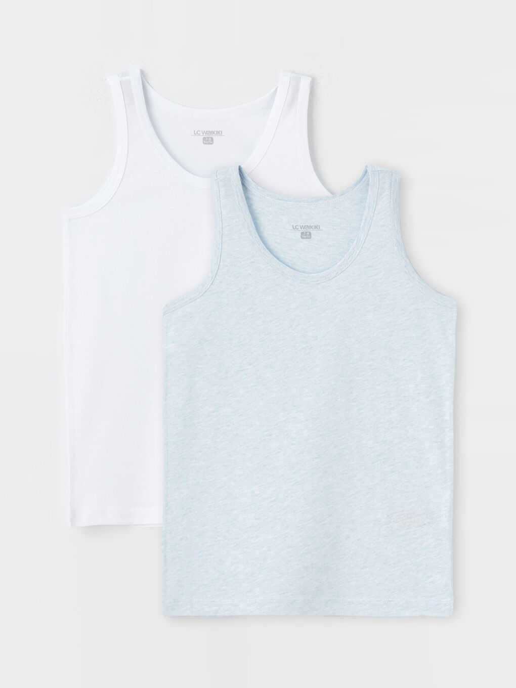 Mavi Bisiklet Yaka Basic Erkek Çocuk Atlet 2'li