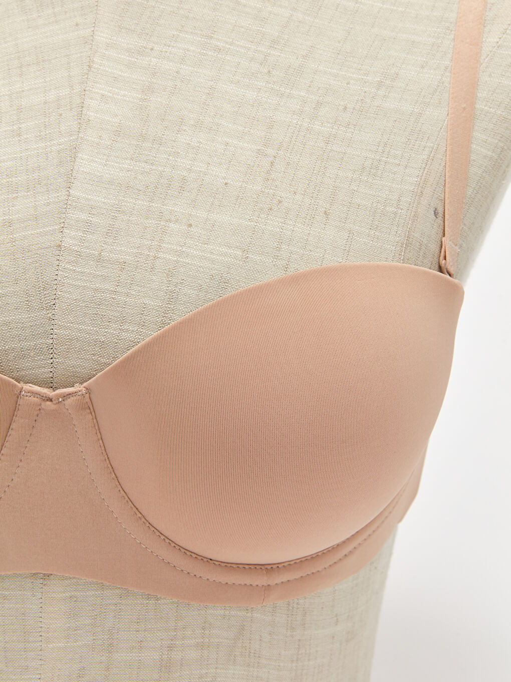 Sutien balconet cu sârmă, ușor căptușit, simplu-2