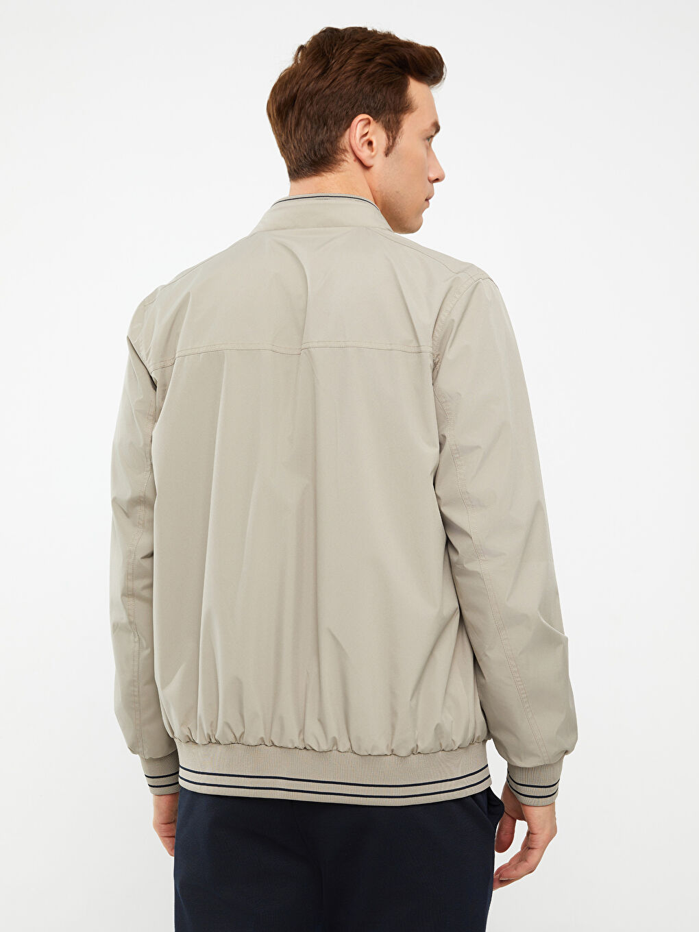 İndigo Standart Kalıp Dik Yaka Erkek Mont-6