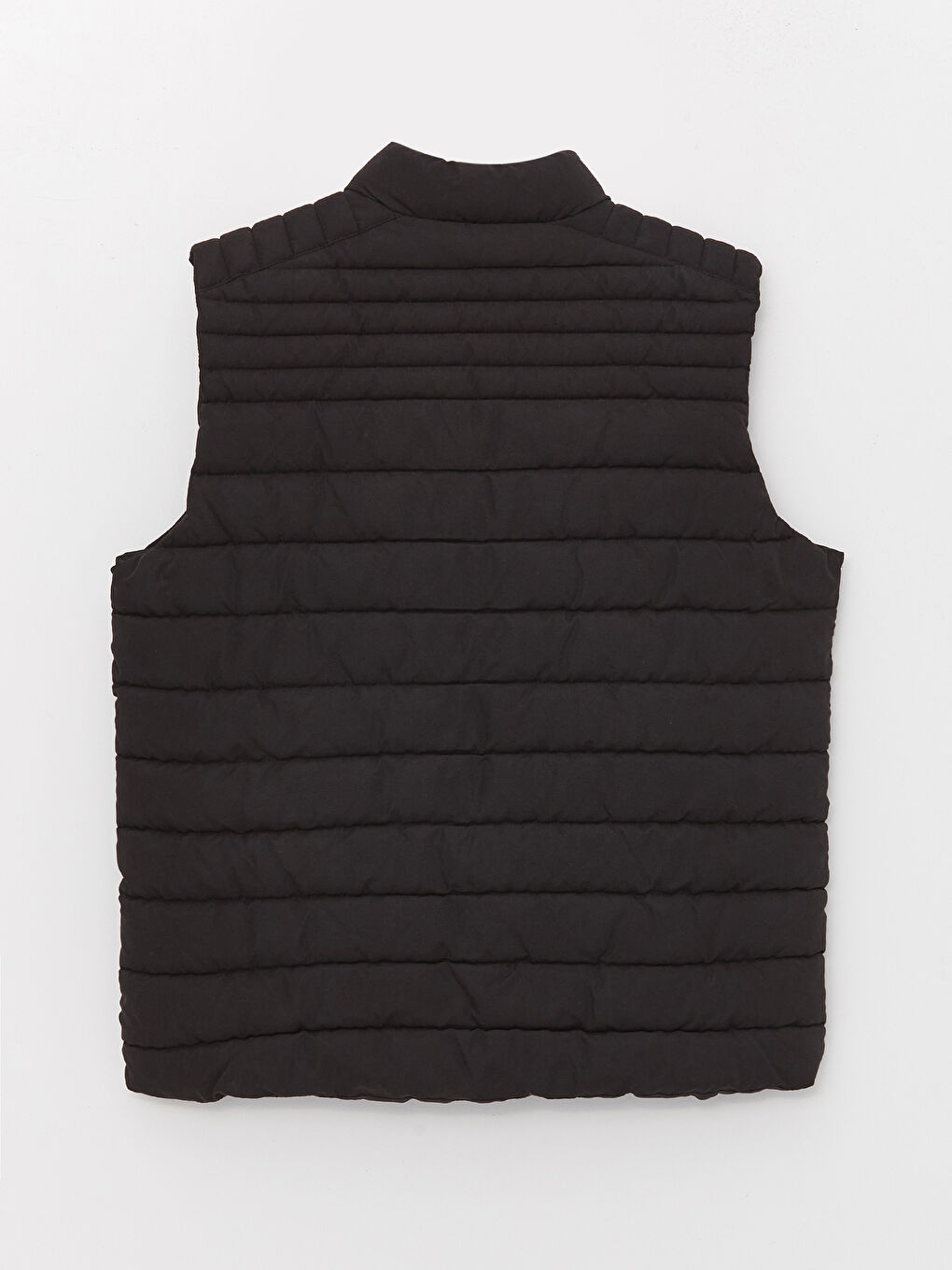 Siyah Standart Kalıp Dik Yaka Erkek Şişme Yelek-7