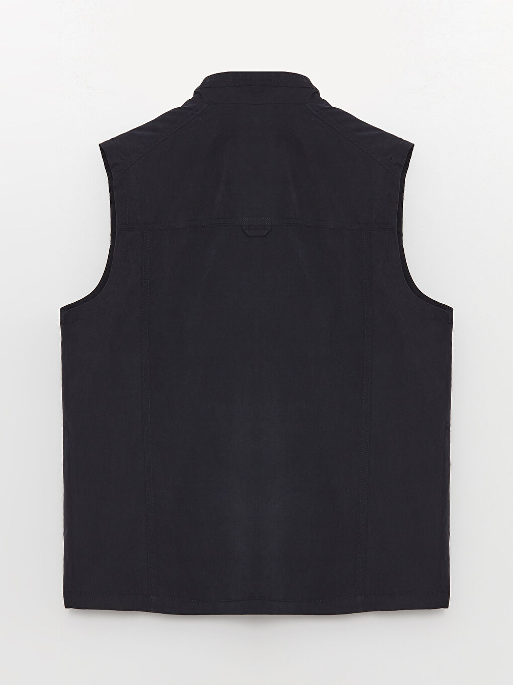 Lacivert Standart Kalıp Dik Yaka Erkek Avcı Yeleği-7