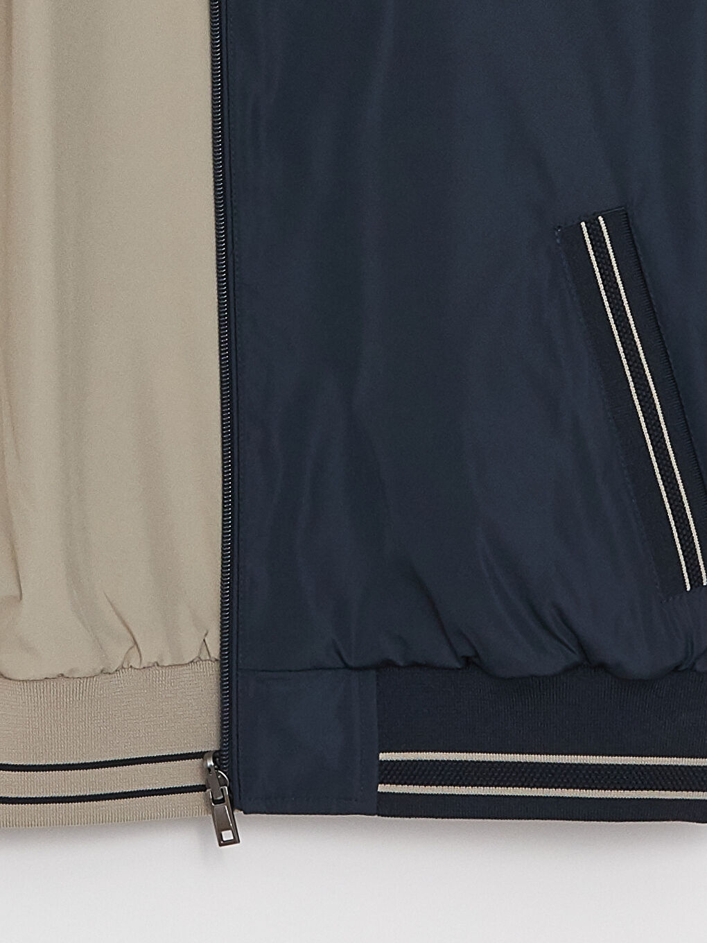 İndigo Standart Kalıp Dik Yaka Erkek Mont-9