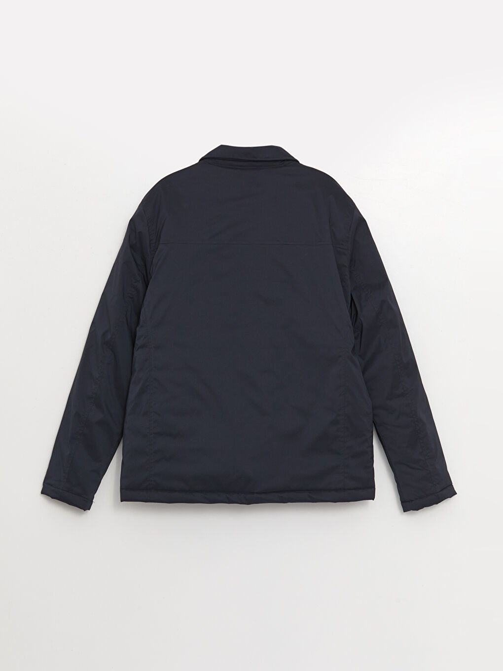 Палто за мъже с яка и стандартна кройка-6