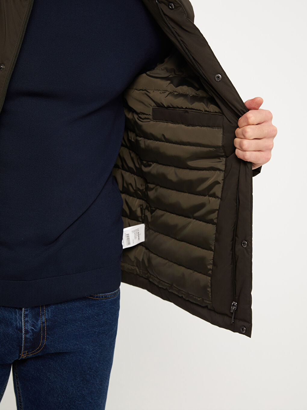 Standard Fit Collared Neck Men's Coat-3