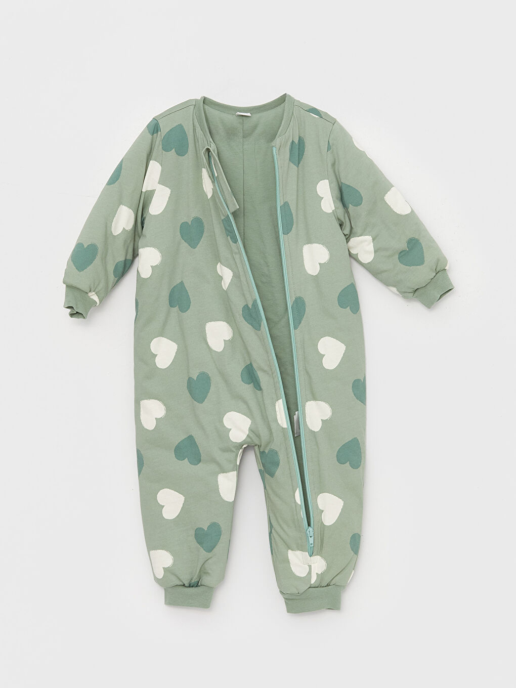 Yeşil 2.5 Tog Elyaflı Kız Bebek Uyku Tulumu-3