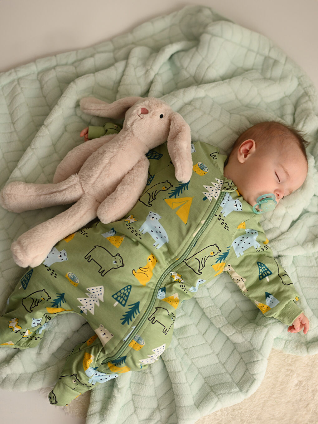 LCW baby 1.6 Tog Elyaflı Erkek Bebek Uyku Tulumu -W31071Z1-LRK