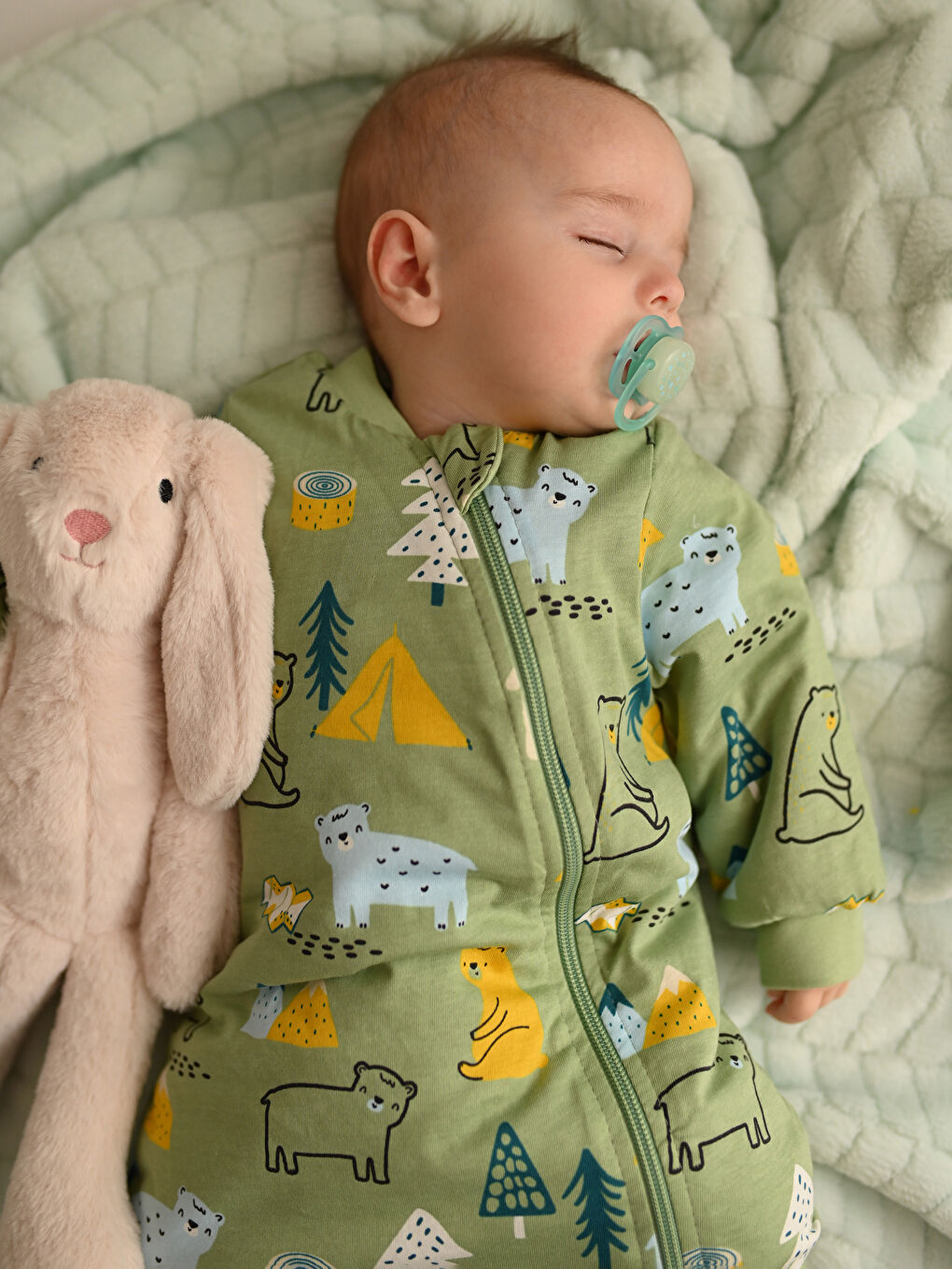 LCW baby 1.6 Tog Elyaflı Erkek Bebek Uyku Tulumu -W31071Z1-LRK