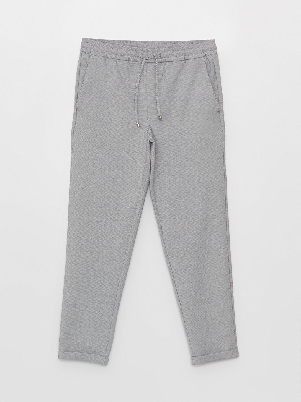 Gri Slim Fit Erkek Jogger Pantolon-5