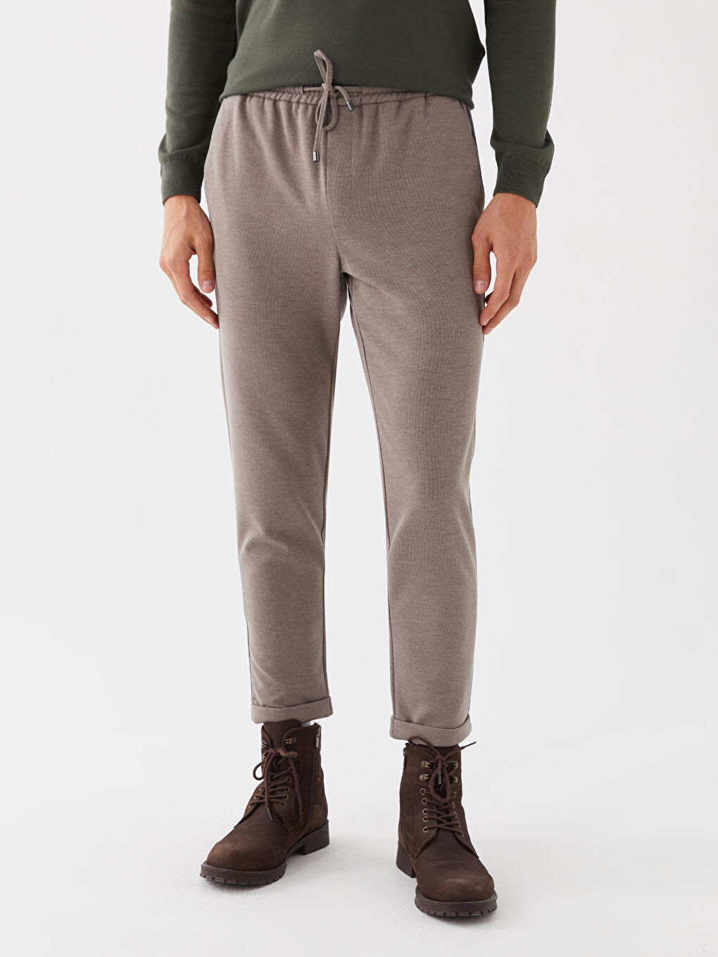 LCW Vision Kahverengi Slim Fit Erkek Jogger Pantolon - 2