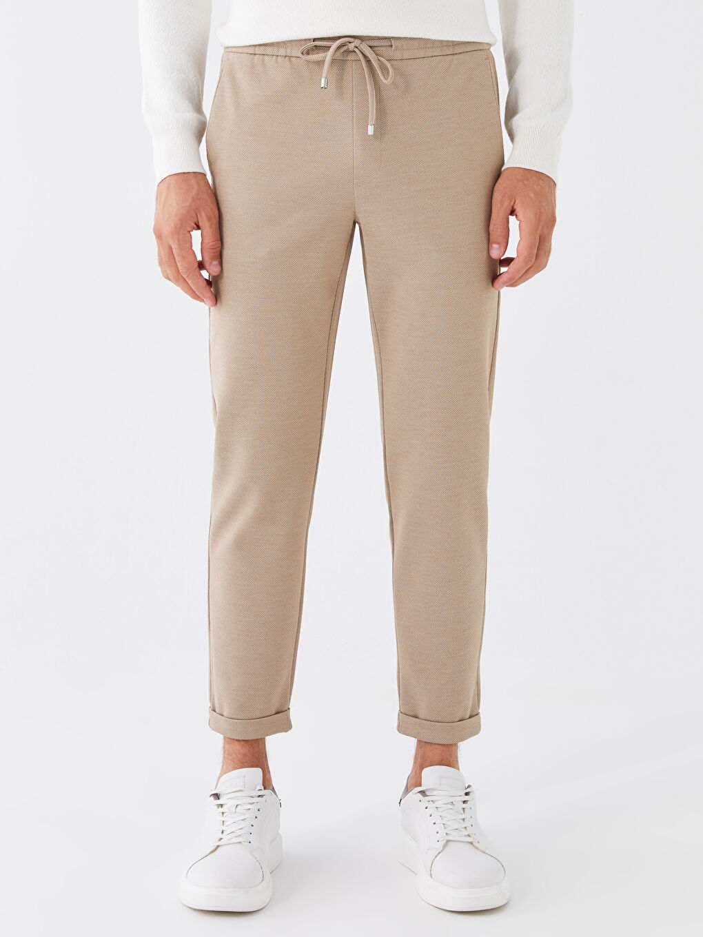 LCW Vision Bej Slim Fit Erkek Jogger Pantolon - 2