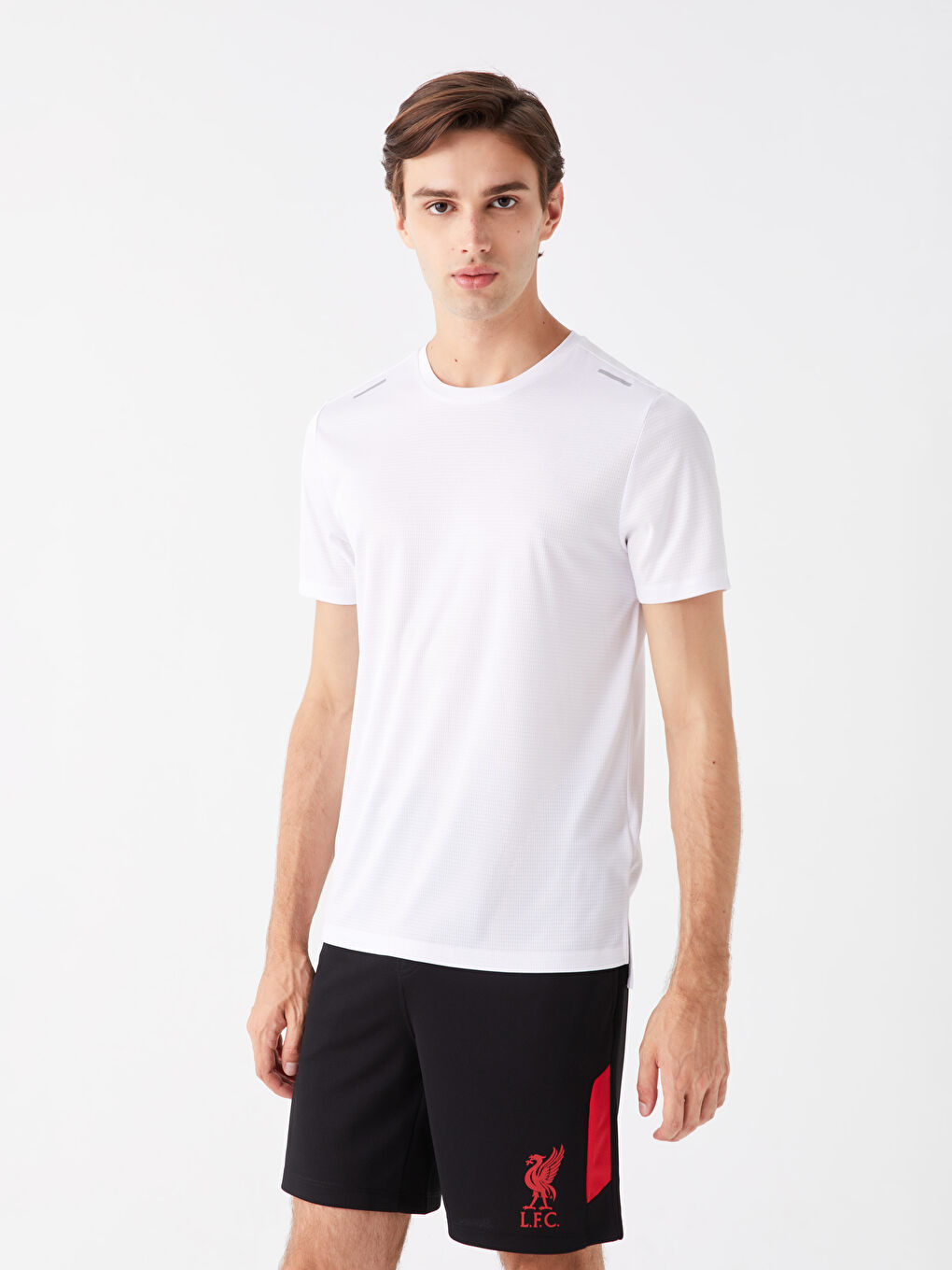 Crew Neck Short Sleeve Men's Sports T-Shirt-1