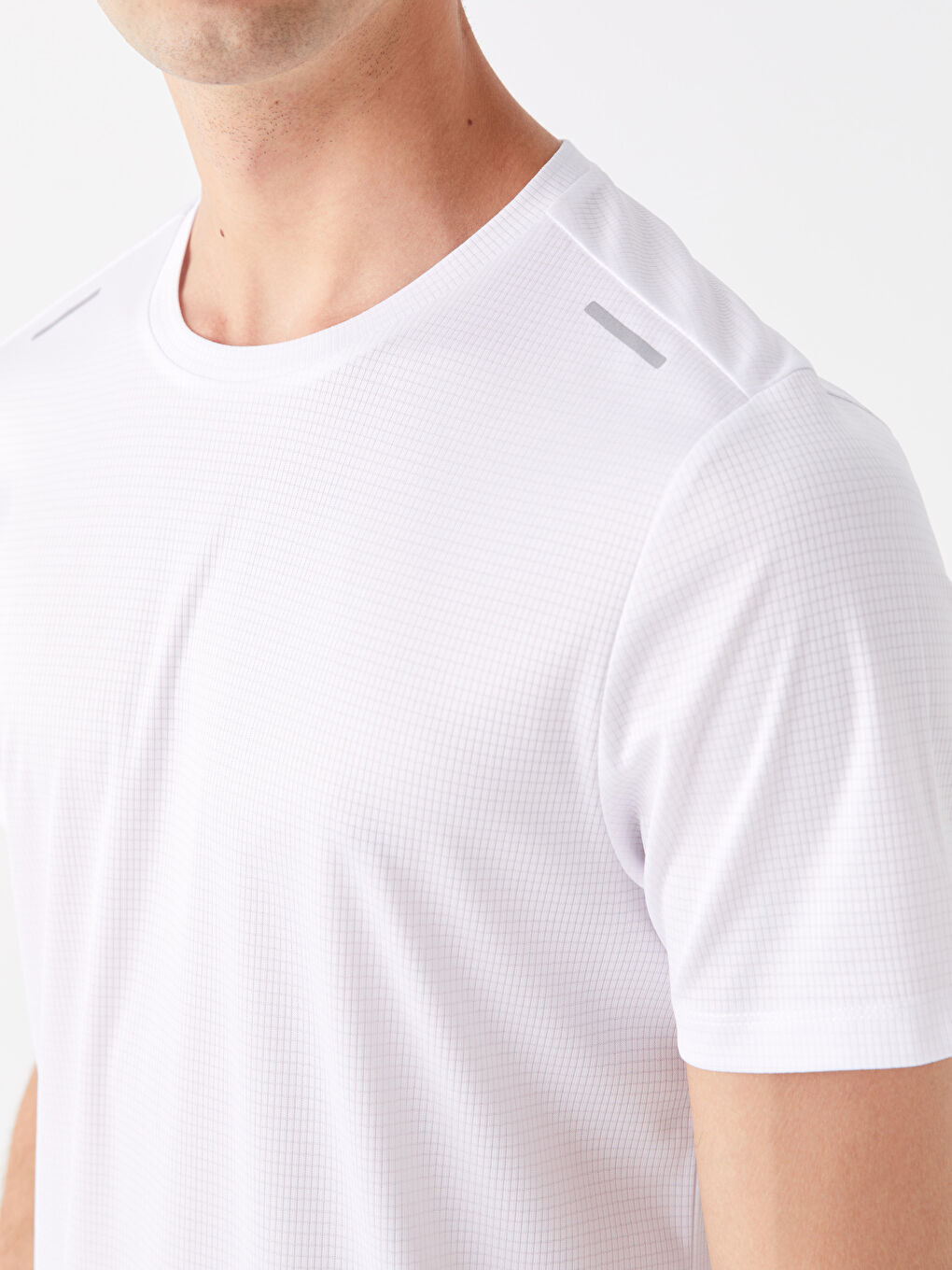 Crew Neck Short Sleeve Men's Sports T-Shirt-3