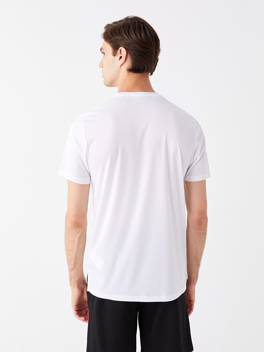 Crew Neck Short Sleeve Men's Sports T-Shirt-4
