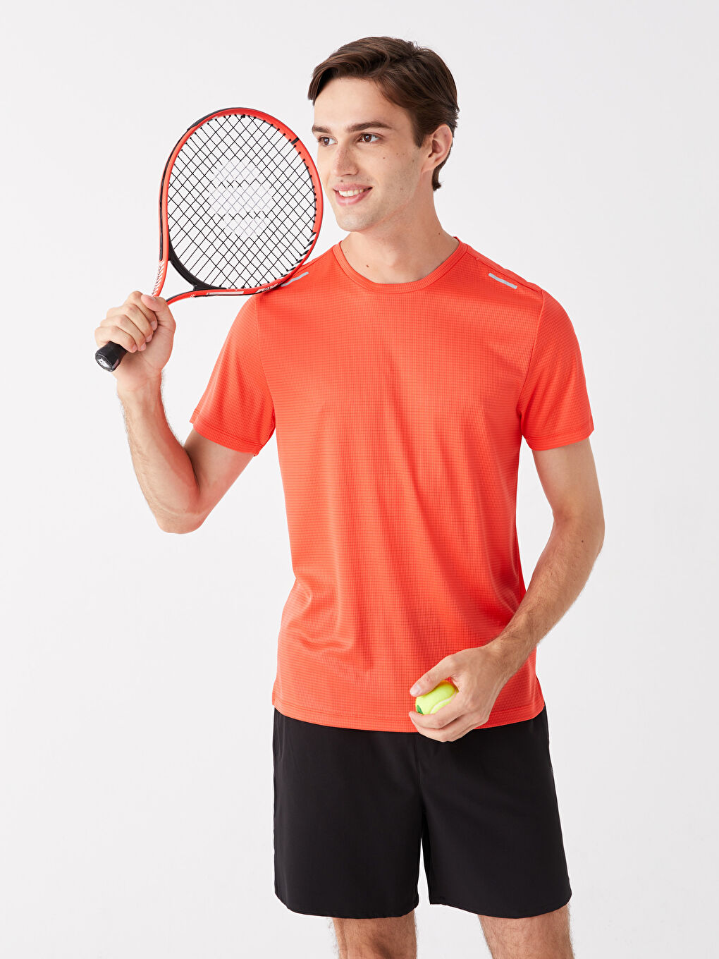 Crew Neck Short Sleeve Men's Sports T-Shirt