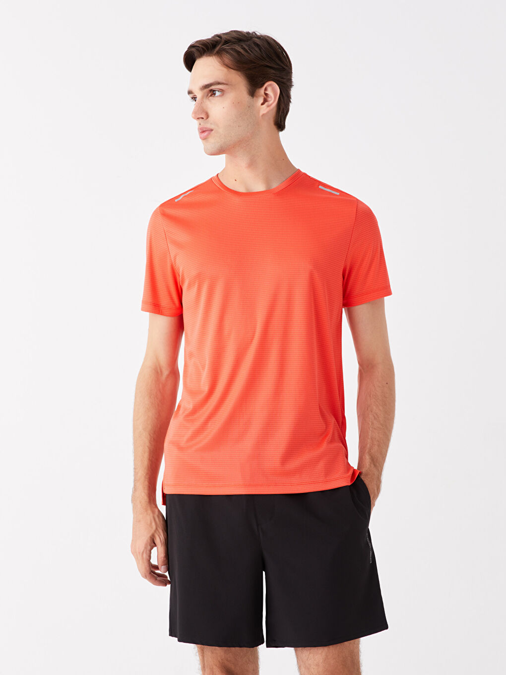 Crew Neck Short Sleeve Men's Sports T-Shirt-1