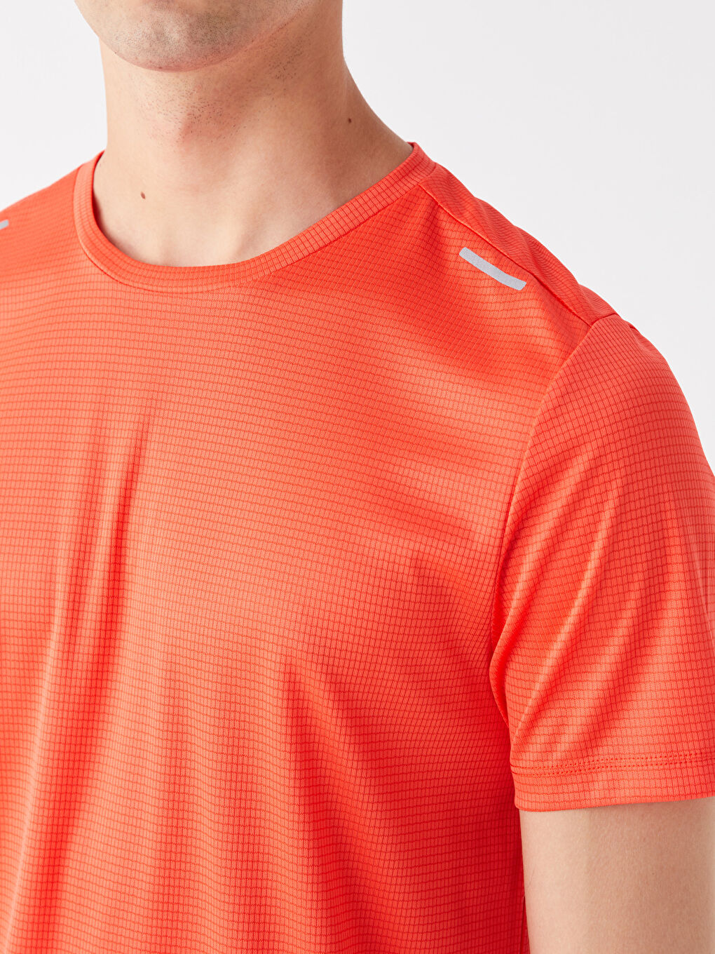 Crew Neck Short Sleeve Men's Sports T-Shirt-3