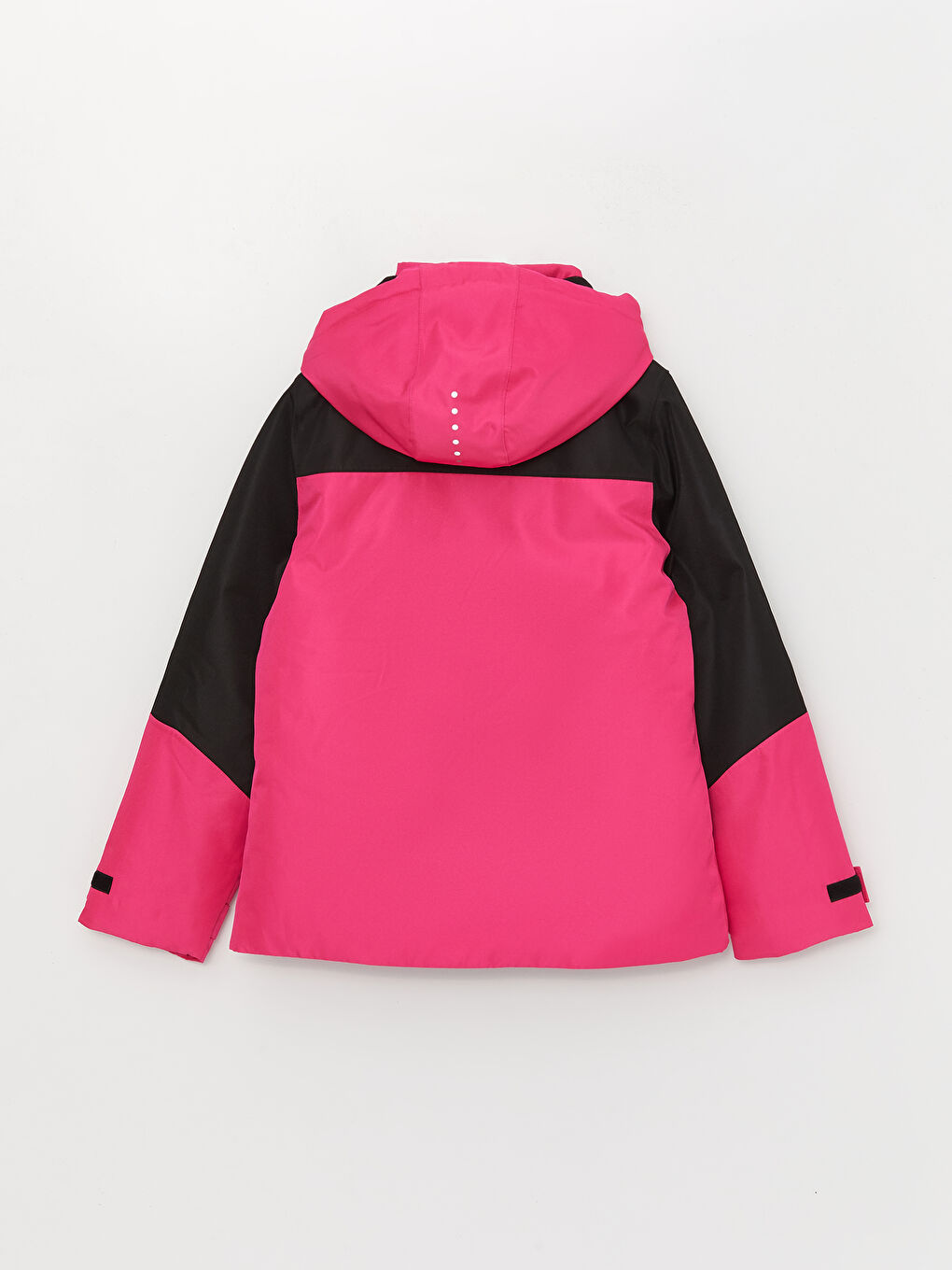 Hooded Color Block Long Sleeve Women's Ski Jacket-9