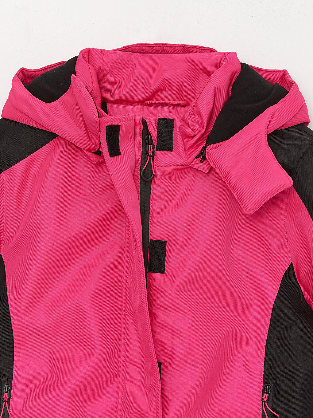 Hooded Color Block Long Sleeve Women's Ski Jacket-11