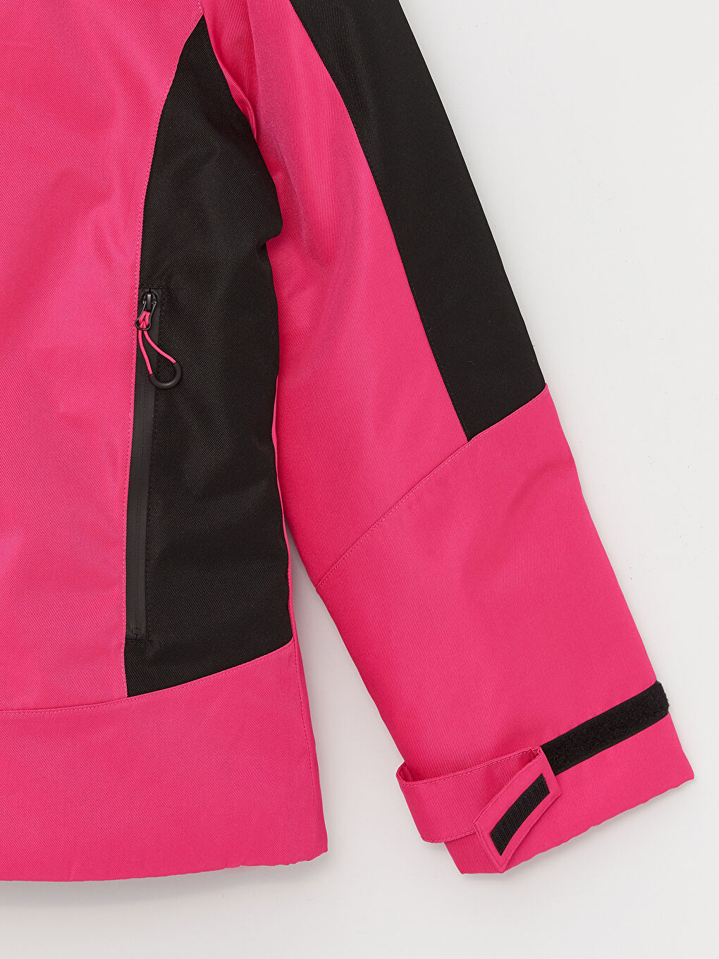 Hooded Color Block Long Sleeve Women's Ski Jacket-12