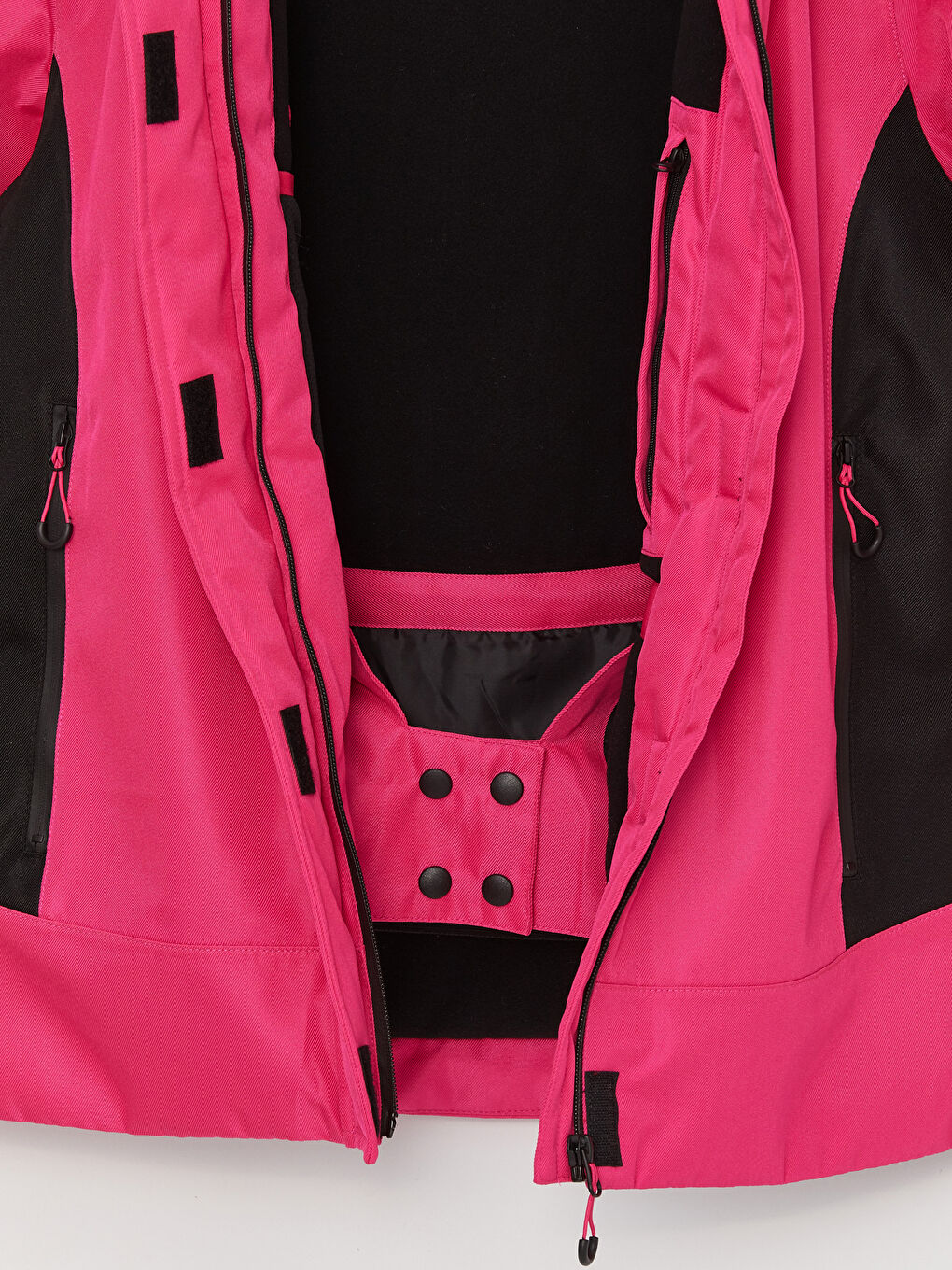 Hooded Color Block Long Sleeve Women's Ski Jacket-13
