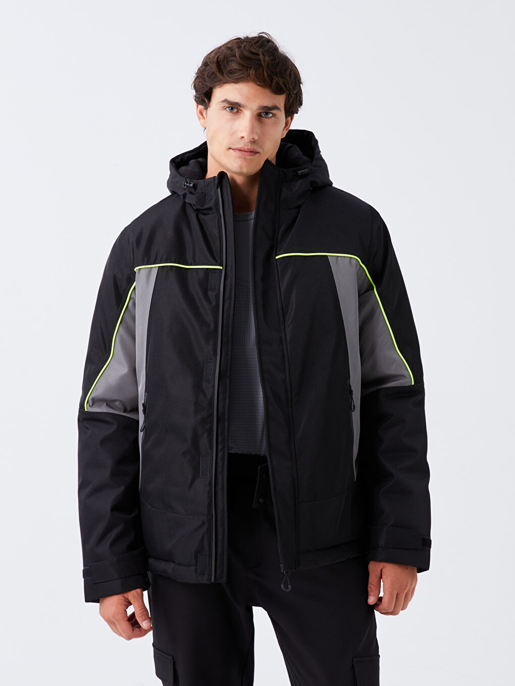 XSIDE ACTIVE Regular Fit Hooded Men's Ski Jacket -W31129Z8-CVL