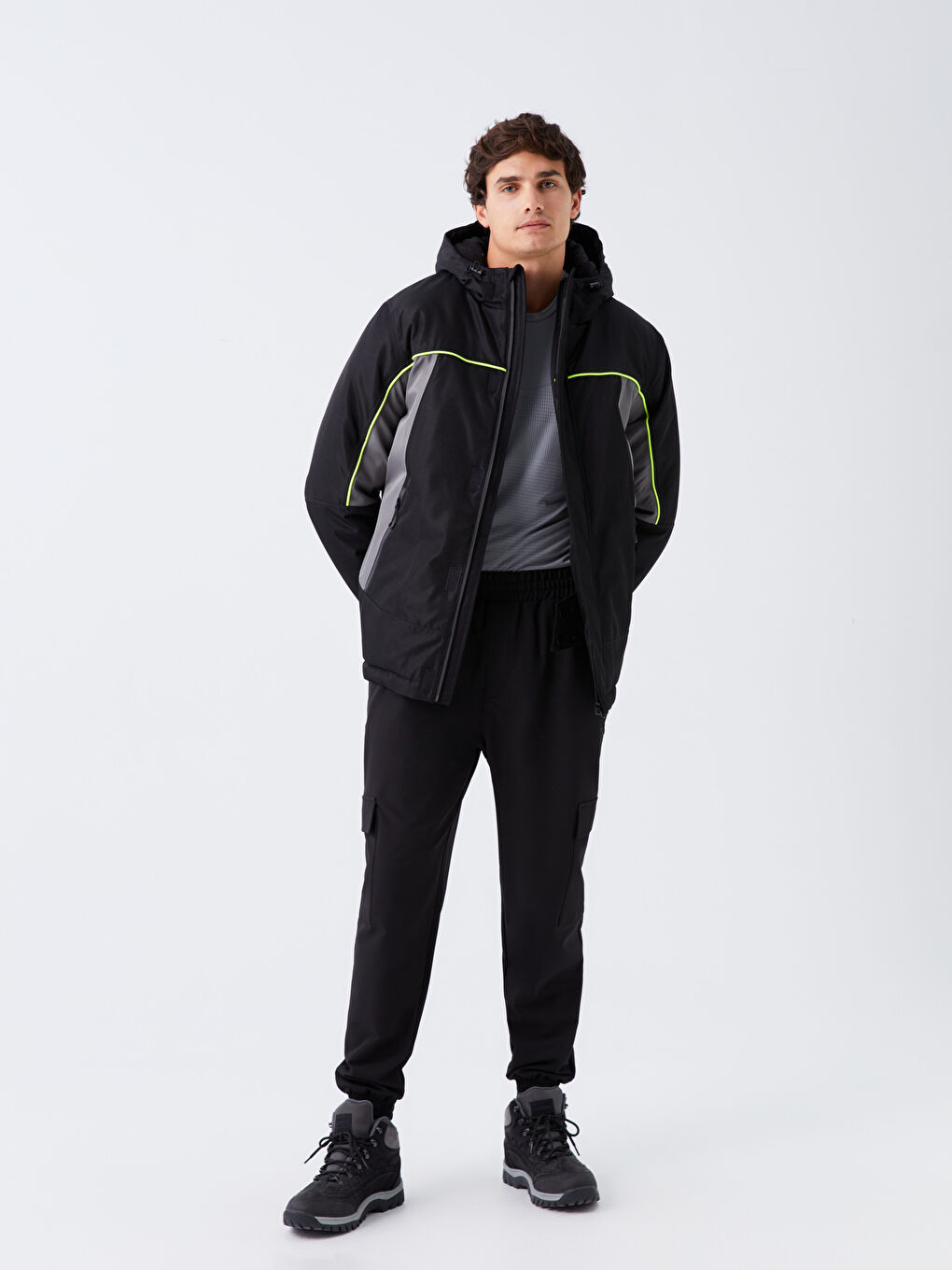 XSIDE ACTIVE Regular Fit Hooded Men's Ski Jacket -W31129Z8-CVL