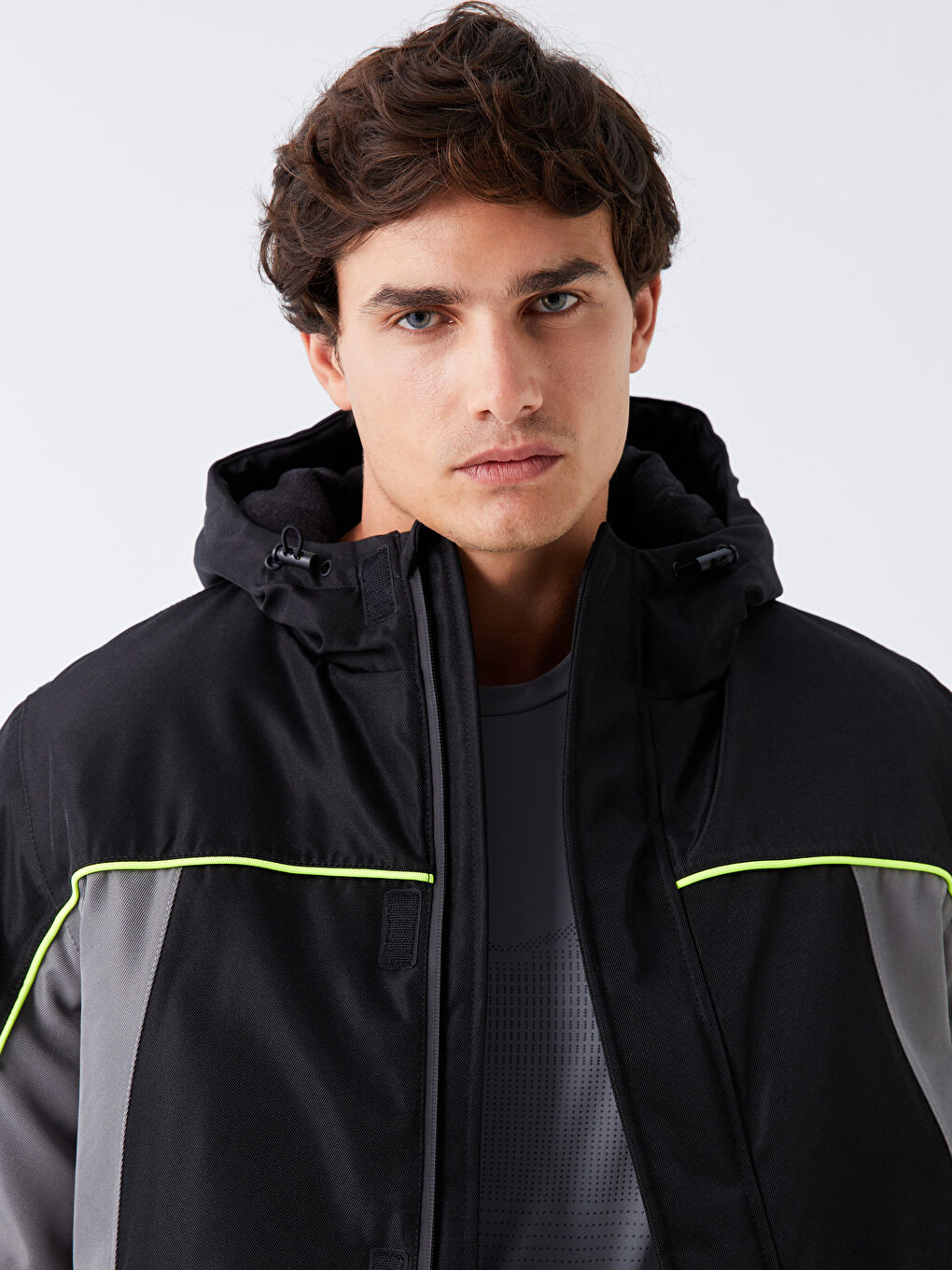 XSIDE ACTIVE Regular Fit Hooded Men's Ski Jacket -W31129Z8-CVL