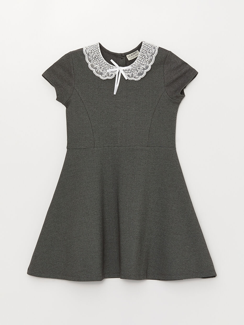 Baby Collar Short Sleeve Girls Dress