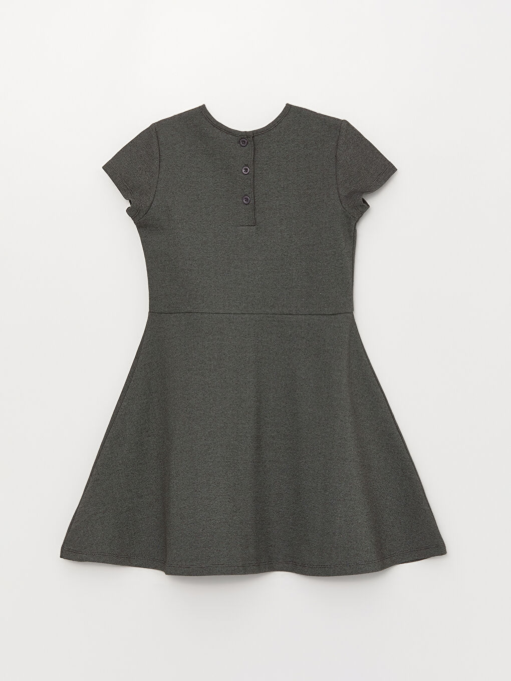 Baby Collar Short Sleeve Girls Dress-1