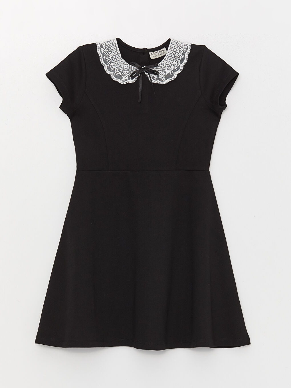 Baby Collar Short Sleeve Girls Dress