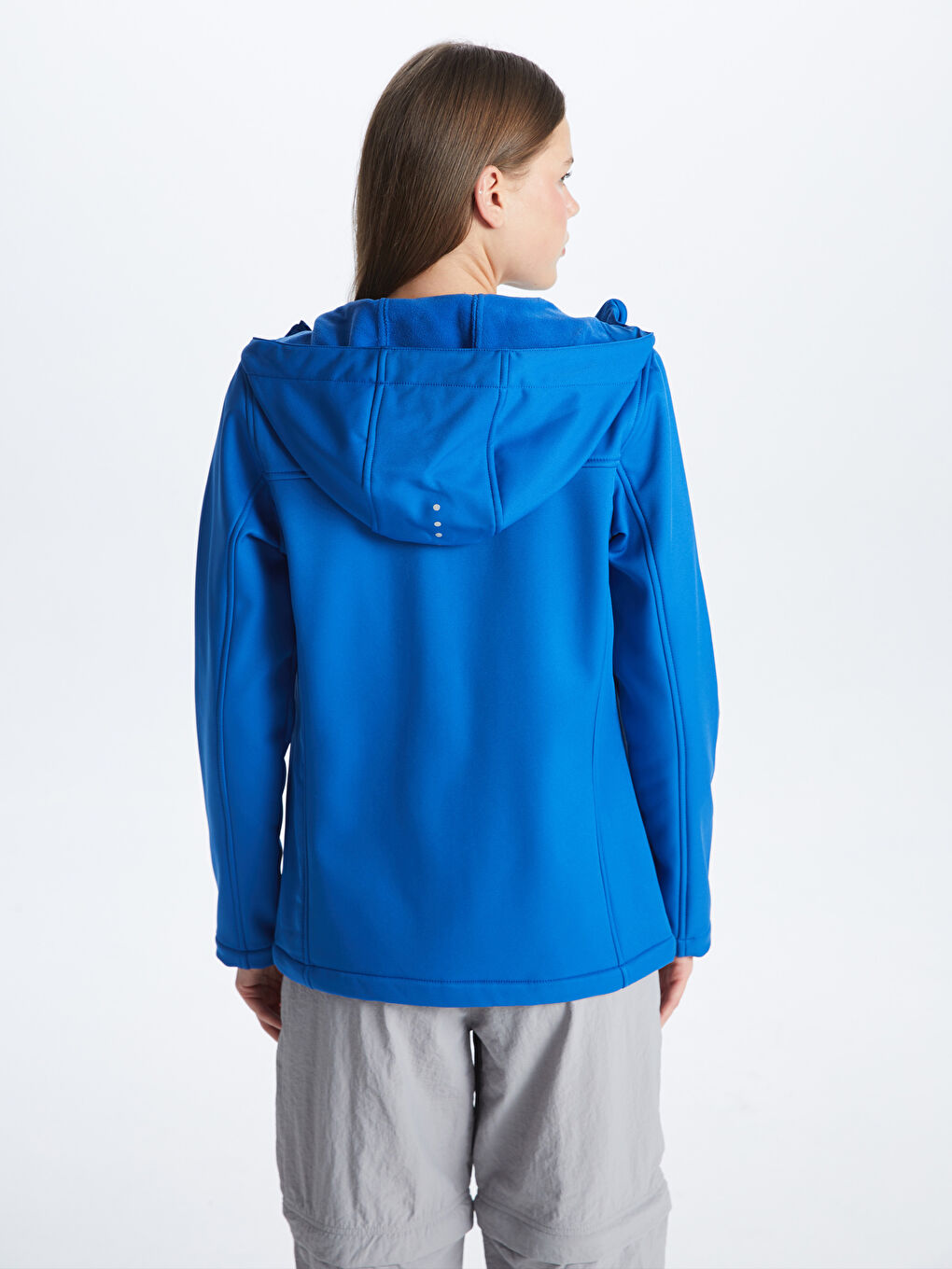 XSIDE ACTIVE Women's Hooded Reflector Printed Long Sleeve Coat -W31136Z8-HMM