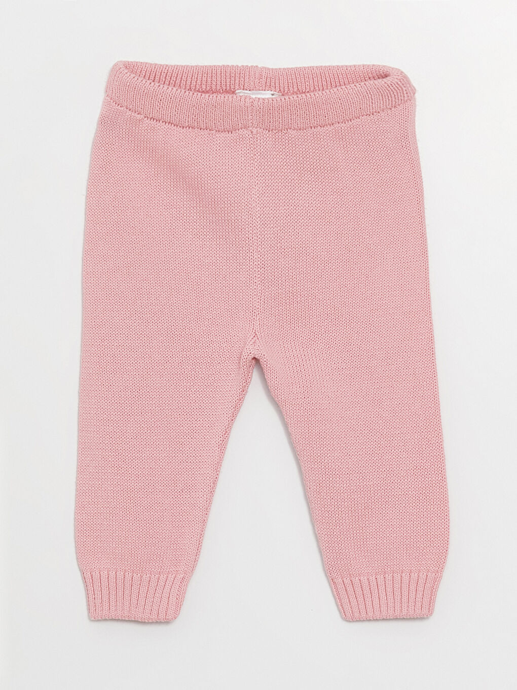 Pembe Bisiklet Yaka Uzun Kollu Basic Kız Bebek Triko Kazak ve Pantolon 2'li Takım-4