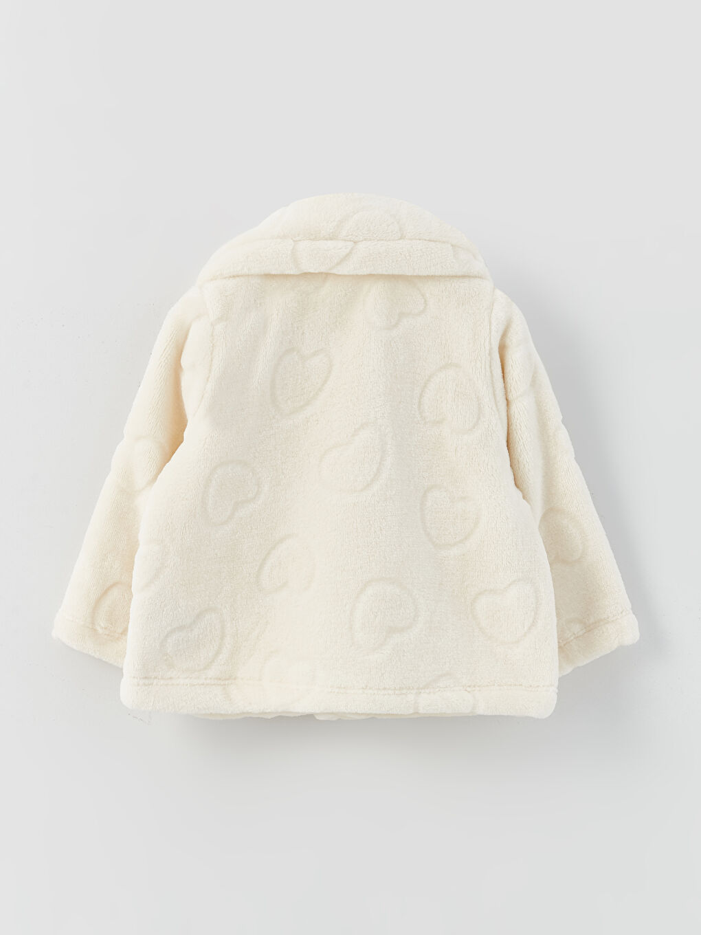 გრძელმკლავიანი გოგონას პლუში ქურთუკი-1