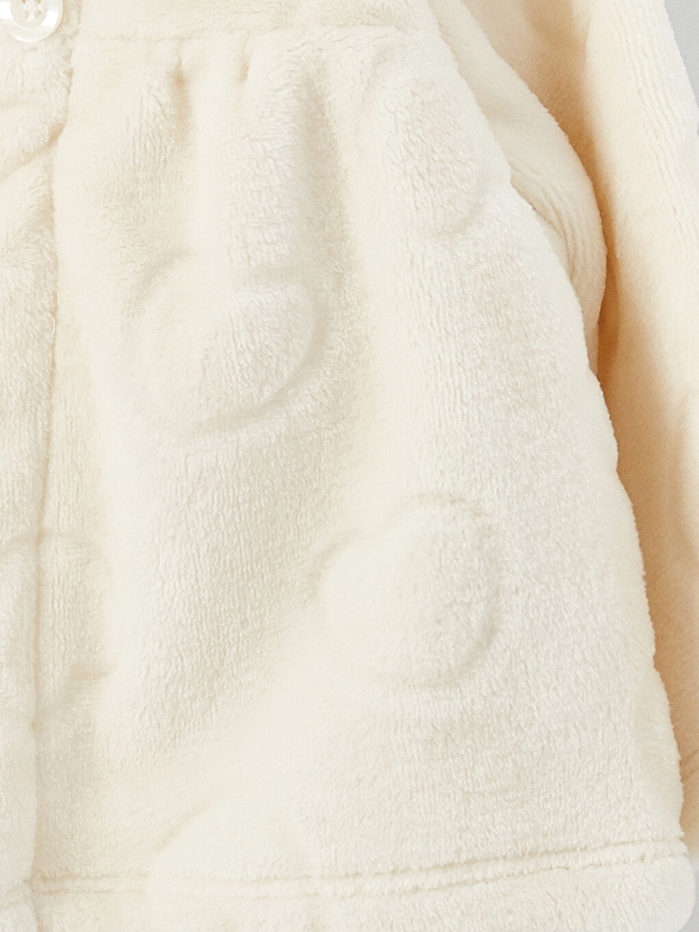 გრძელმკლავიანი გოგონას პლუში ქურთუკი-2